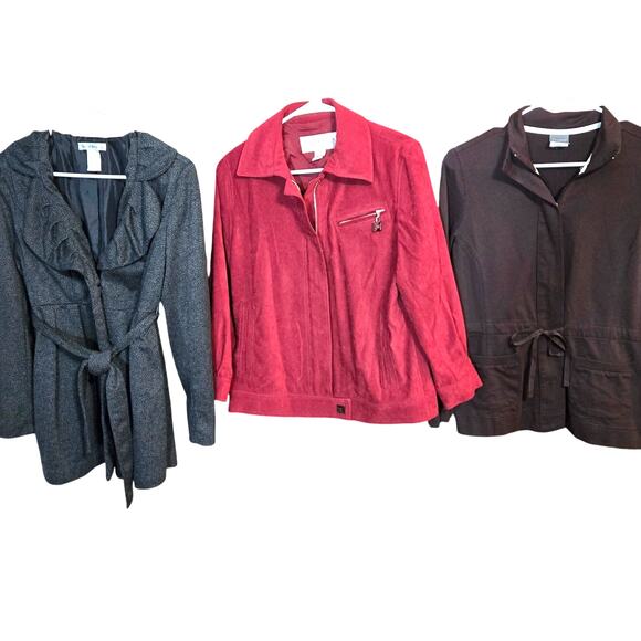 Women's Small 6 8 Jackets Coats Wholesale Bulk Lot of 3 S Tops Long Sleeve - Picture 1 of 5